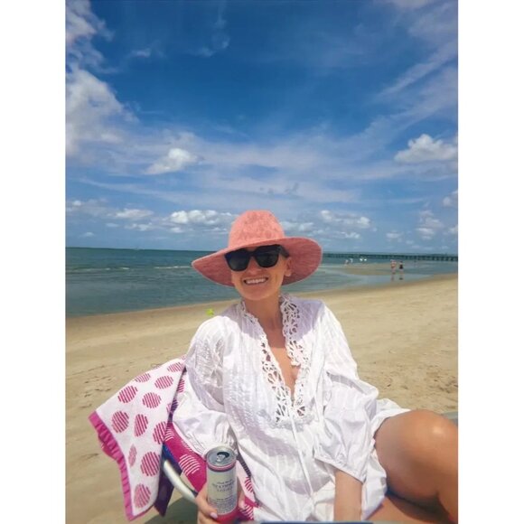 Sandro Cotton Lace Trim Mini Dress Size 6 (Retails $441) - Picture 10 of 11